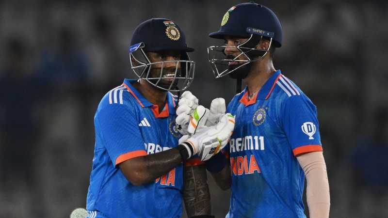 India beat Australia India won by 5 wickets (with 8 balls remaining) -  Australia vs India, Australia in India, 1st ODI Punjab Cricket Association  IS Bindra Stadium, Mohali, Chandigarh September 22, 2023
