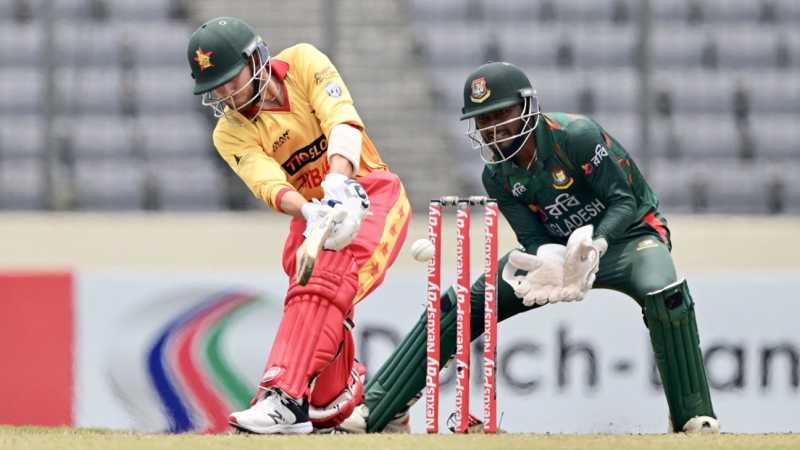 Bangladesh vs Zimbabwe 2024, BAN vs ZIM 5th T20I Match Report, May 12, 2024 - Bennett, Raza seal consolation win for Zimbabwe