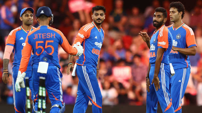India beat Australia, India won by 48 runs