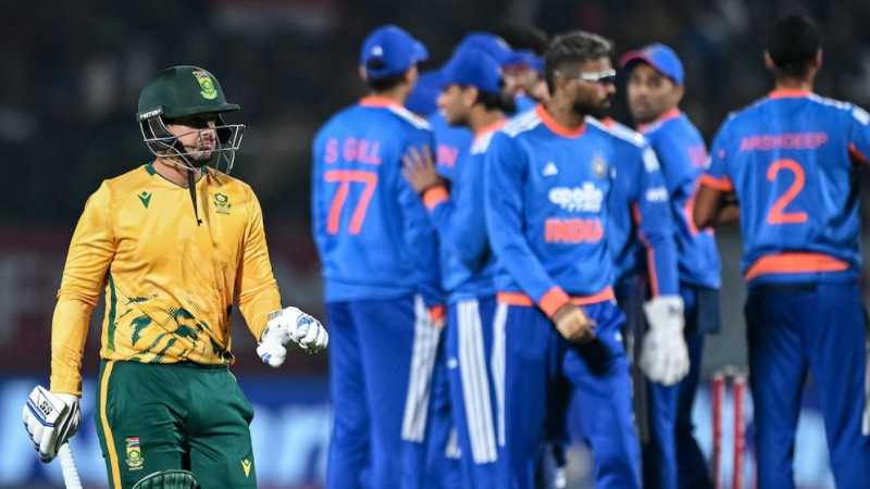 India beat South Africa, India won by 7 wickets (with 25 balls remaining)