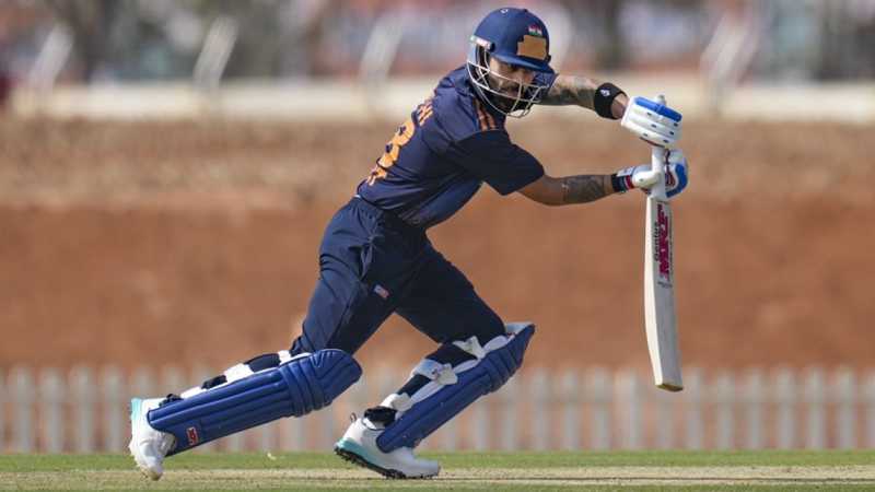 Virat Kohli in action for Delhi at the Vijay Hazare Trophy, Andhra vs Delhi, Vijay Hazare Trophy 2025-26, Bengaluru, December 24, 2025