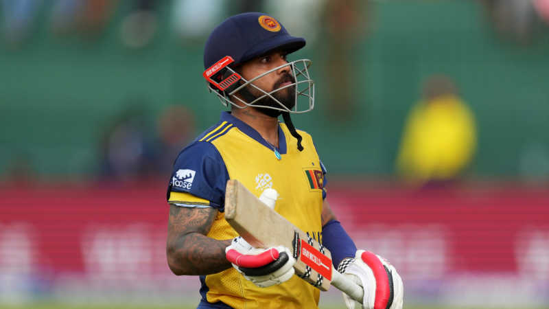 Kusal Mendis walks back, Sri Lanka vs England, T20 World Cup, Super Eight, Pallekele, February 22, 2026