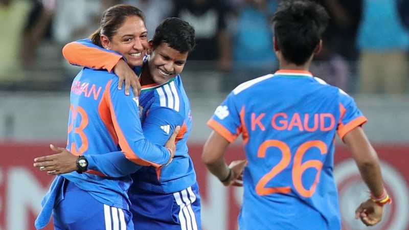 Shree Charani, Prema Rawat spin Pakistan out for 55 in one-sided contest