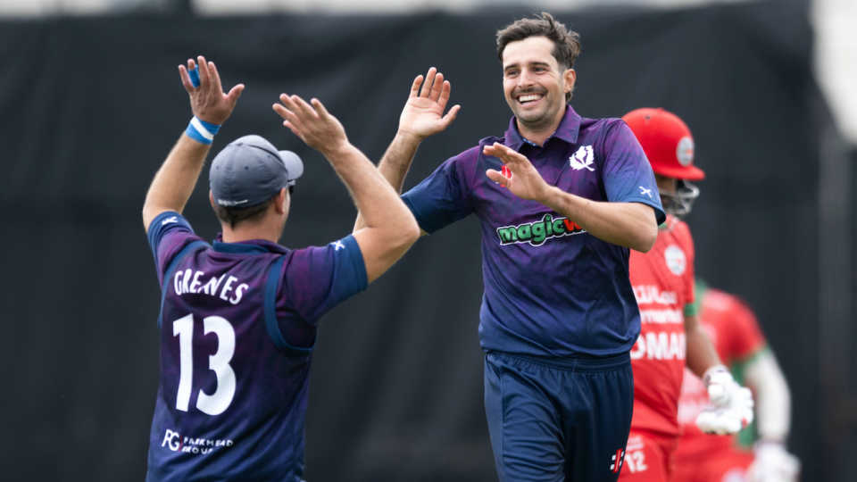 Charlie Cassell had a dream ODI debut, taking 7 for 21, Scotland vs Oman, Cricket World Cup League 2, Dundee, July 22, 2024