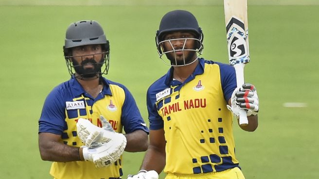  Vijay Hazare Trophy : Jagadeesan, Shahrukh, Sai Kishore smash Karnataka as Tamil Nadu storm into semis after securing 151-run win in Jaipur