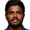 Sanju Samson player page headshot cutout, 2021