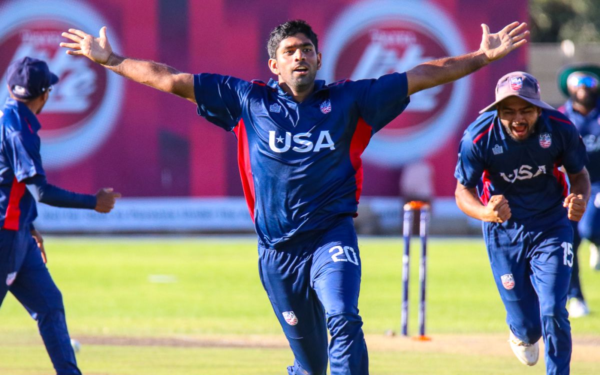Saurabh Netravalkar's runout in the final over completed an Easter Sunday miracle win, Namibia v USA, WCL Division Two, Windhoek, April 21, 2019