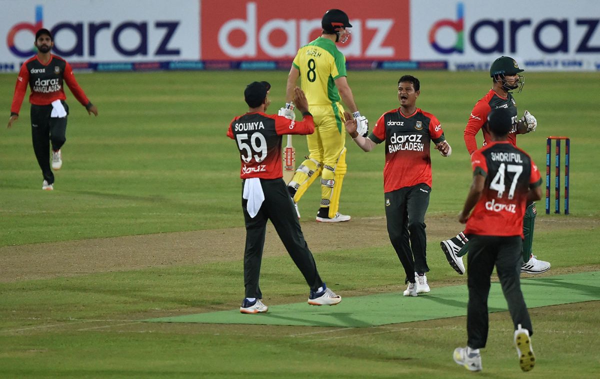 Nasum Ahmed caused Australia a lot of problems, Bangladesh vs Australia, 1st T20I, Dhaka, August 3, 2021