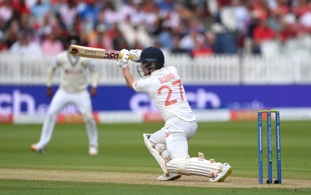 Joe Root taps one on the off side, England vs India, 2nd Test, Lord's, 2nd day, August 13, 2021