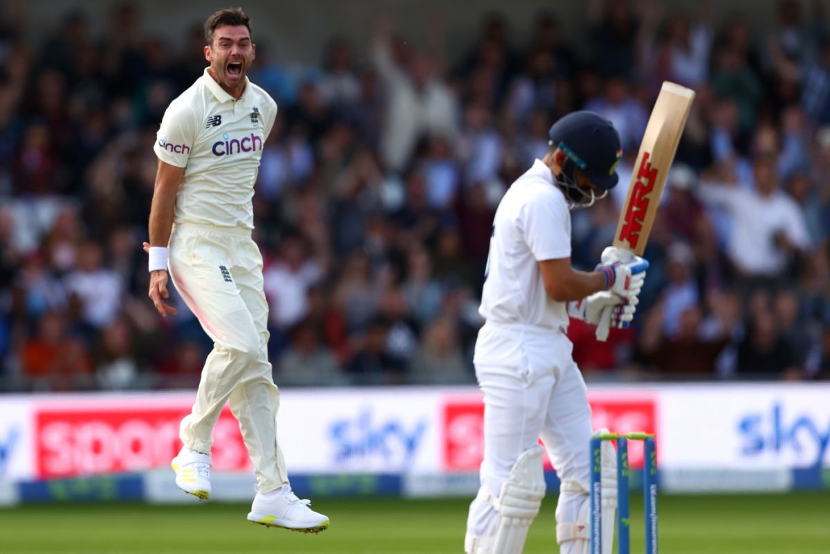 James Anderson is pumped up after dismissing Virat Kohli, England vs India, 3rd Test, Headingley, 1st day, August 25, 2021