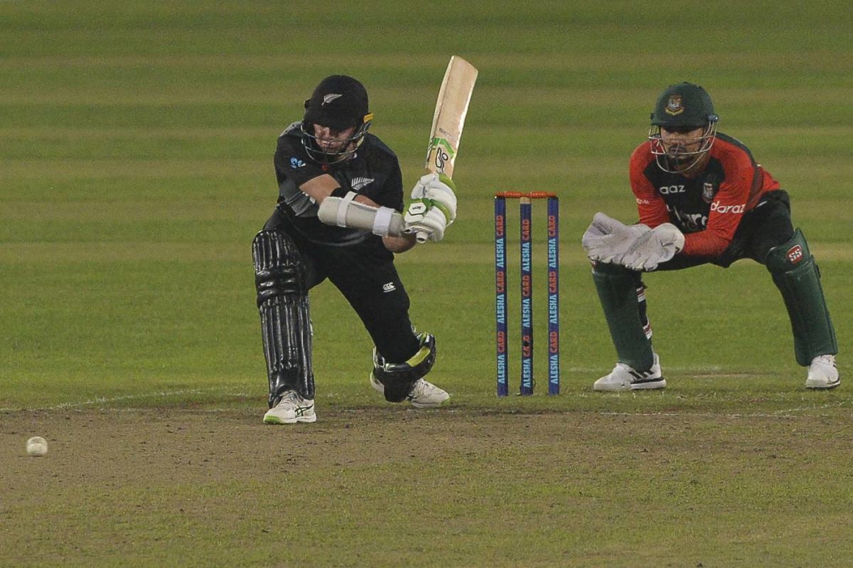 Tom Latham was the only New Zealand batter to build an innings, Bangladesh vs New Zealand, 2nd T20I, Dhaka, September 3, 2021