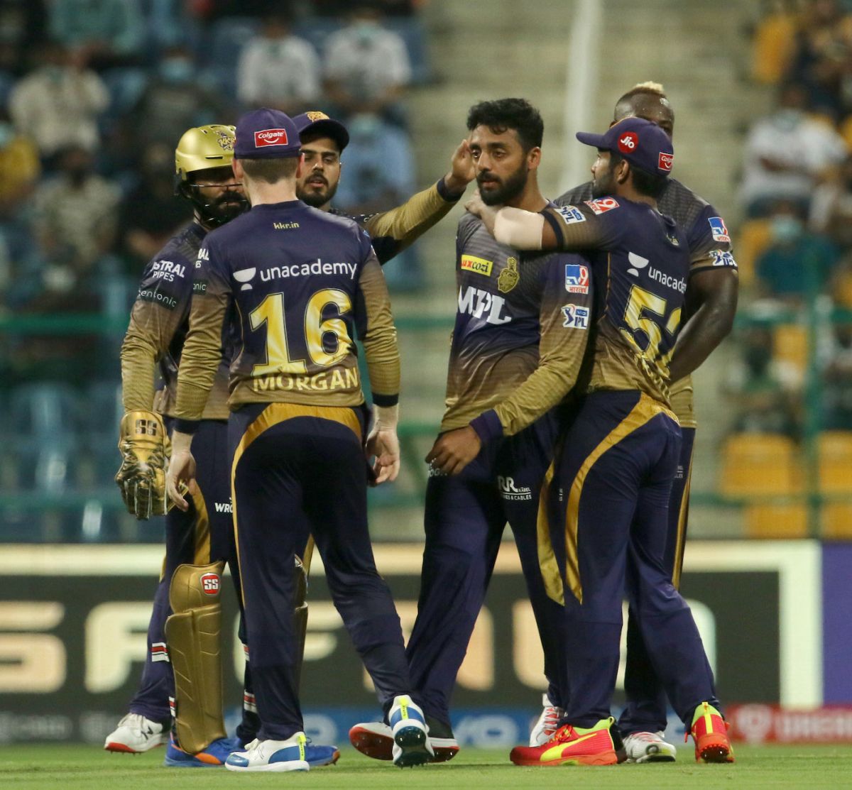 KKR vs RCB - Varun Chakravarthy struck off successive deliveries, Kolkata Knight Riders vs Royal Challengers Bangalore, IPL 2021, Abu Dhabi, September 20, 2021