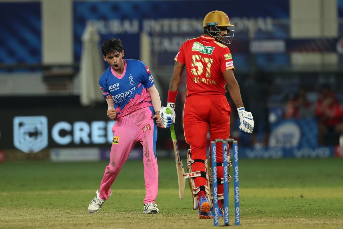 Kartik Tyagi helped Rajasthan Royals snatch victory, Punjab Kings vs Rajasthan Royals, IPL 2021, Dubai, September 21, 2021