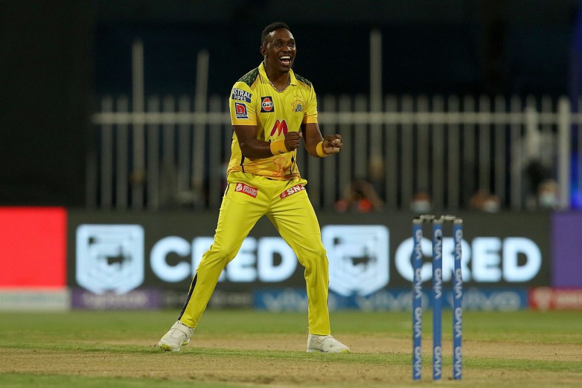 Dwayne Bravo breaks into a jig, Chennai Super Kings vs Sunrisers Hyderabad, IPL 2021, Sharjah, September 30, 2021