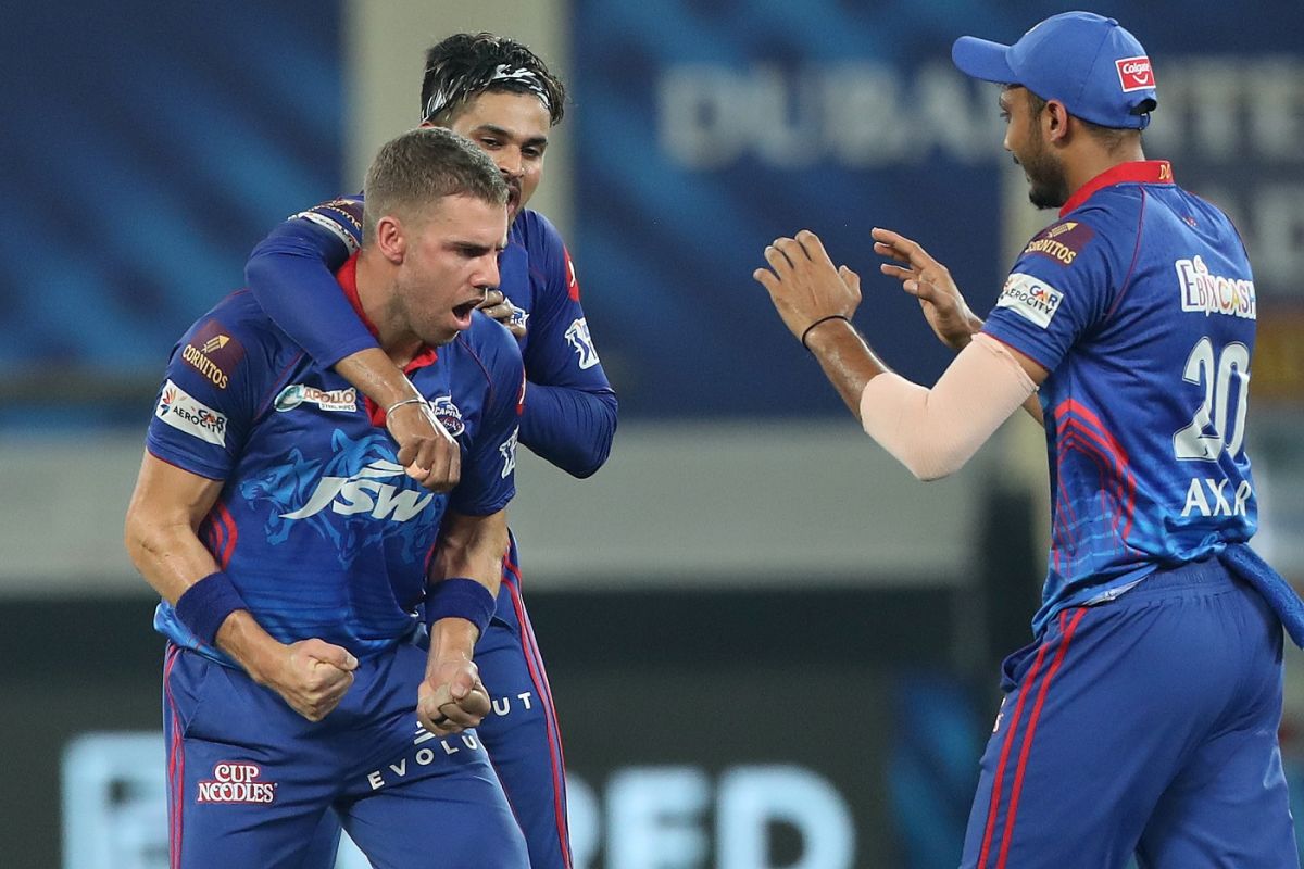 Anrich Nortje's searing pace has been very effective , Delhi Capitals vs Royal Challengers Bangalore, IPL 2021, Dubai, October 8, 2021