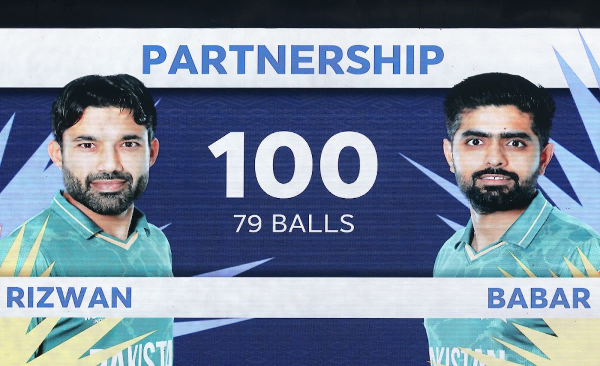 Mohammad Rizwan and Babar Azam both cracked half-centuries in a spectacular opening partnership, India vs Pakistan, T20 World Cup, Group 2, Dubai, October 24, 2021