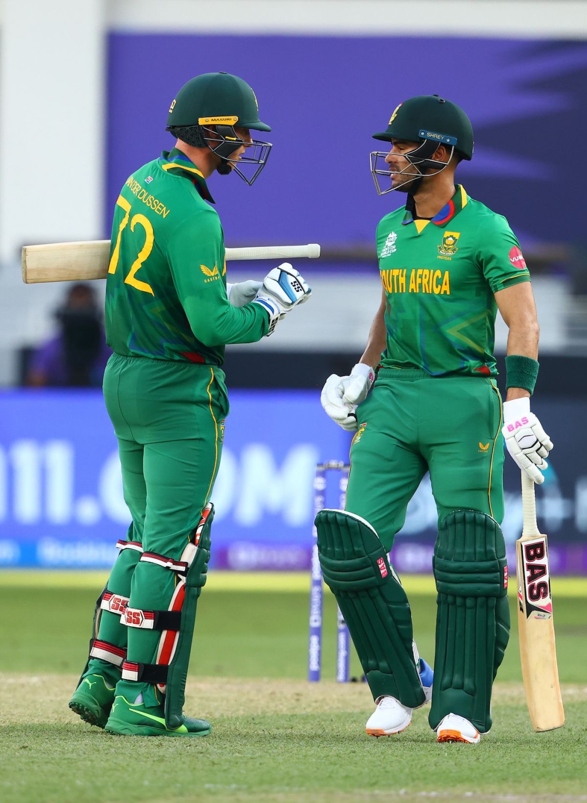 Rassie van der Dussen and Reeza Hendricks brought up a fifty stand, South Africa vs West Indies, T20 World Cup, Group 1, Dubai, October 26, 2021