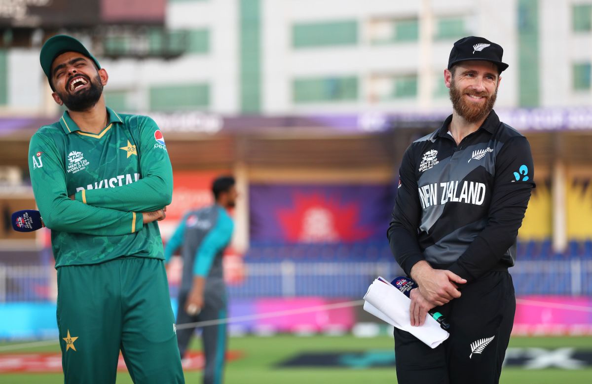 Who said revenge? Babar Azam has a laugh with the ever-smiling Kane Williamson at toss, Pakistan vs New Zealand, T20 World Cup 2021, Group 2, Sharjah, October 26, 2021