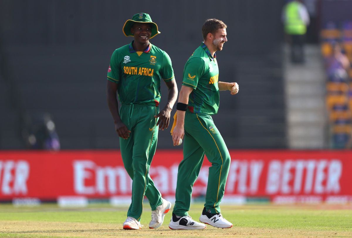 Kagiso Rabada and Anrich Nortje picked up three wickets each, Bangladesh vs South Africa, T20 World Cup, Group 1, Abu Dhabi, November 2, 2021