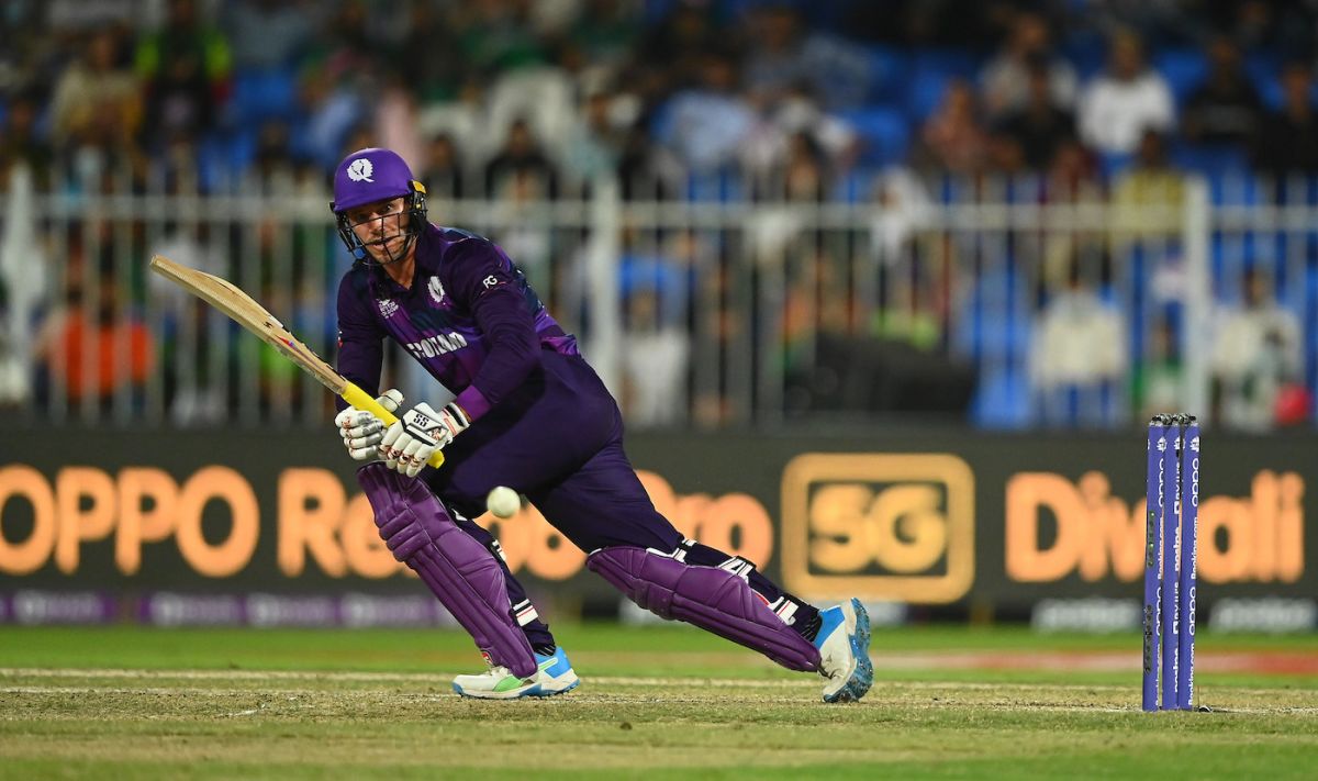 Richie Berrington was the only top-order batter to resist, Pakistan vs Scotland, T20 World Cup, Group 2, Sharjah, November 7, 2021