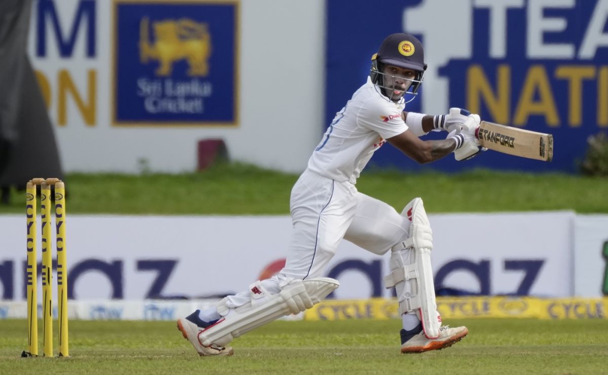 Pathum Nissanka steers one to third man, Sri Lanka vs West Indies, 2nd Test, Galle, 1st day, November 29, 2021