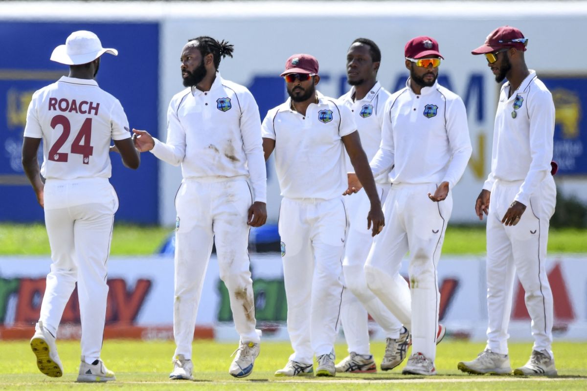 West Indies get together after snagging Pathum Nissanka, Sri Lanka vs West Indies, 2nd Test, Galle, 2nd day, November 30, 2021