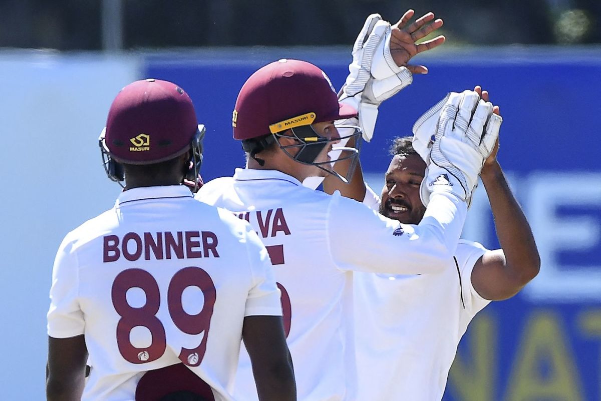 Veerasammy Permaul picked up the first wicket of the day, Sri Lanka vs West Indies, 2nd Test, Galle, 4th day, December 2, 2021