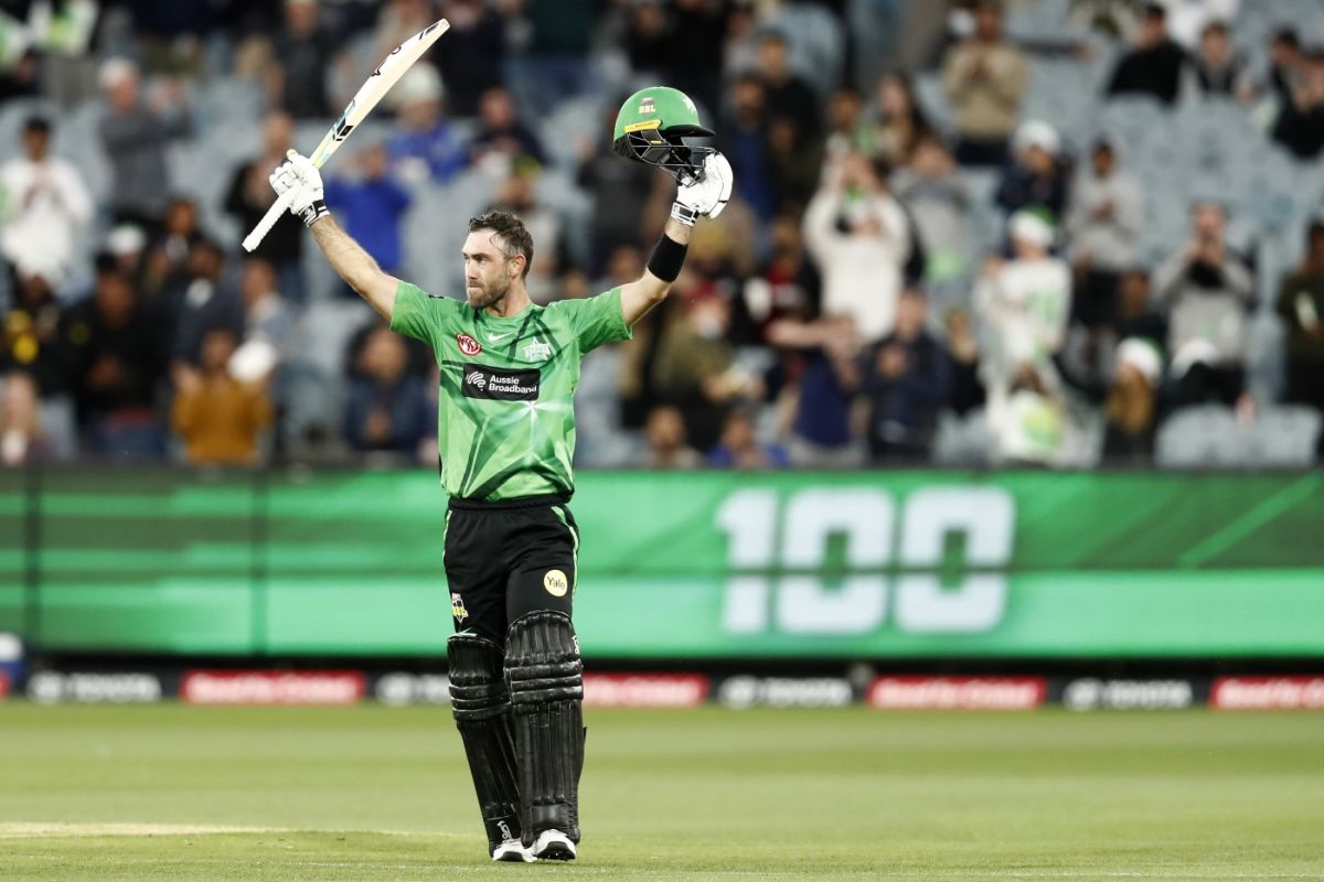 Glenn Maxwell made 103 off 57 balls for Melbourne Stars, Melbourne Stars vs Sydney Sixers, BBL 2021-22, Melbourne, December 15, 2021