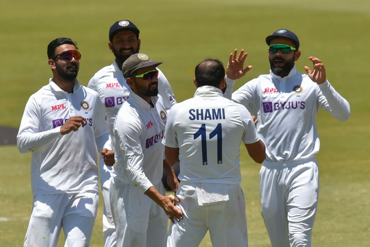 India get together after Mohammed Shami snags Wiaan Mulder, South Africa vs India, 1st Test, Centurion, 5th day, December 30, 2021