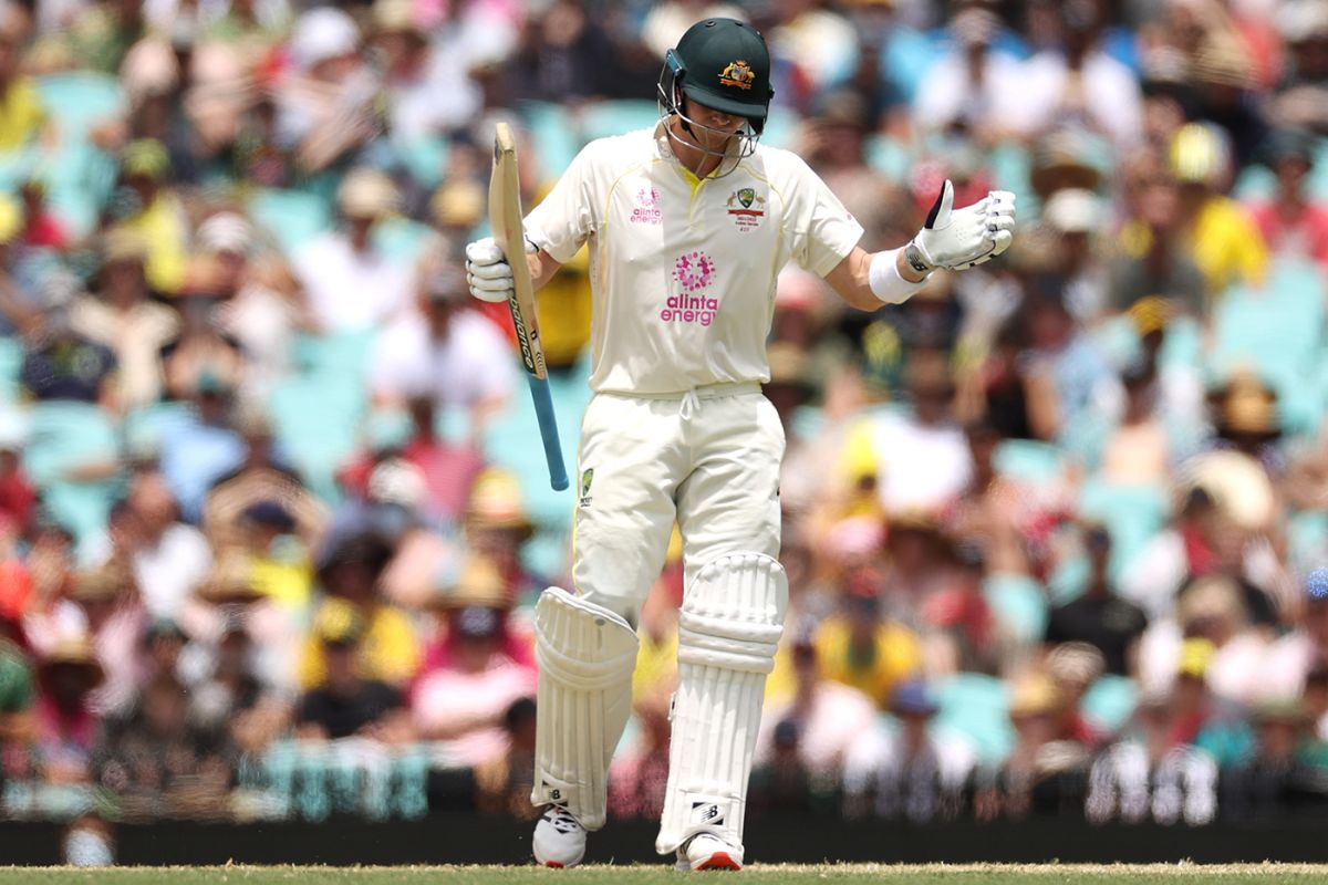 Steven Smith was frustrated to be dismissed, Australia vs England, Men's Ashes, Sydney Cricket Ground, January 6, 2022