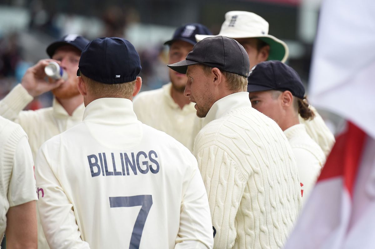 Joe Root leads the England huddle, Australia vs England, The Men's Ashes, 5th Test, 1st day, Hobart, January 14, 2021
