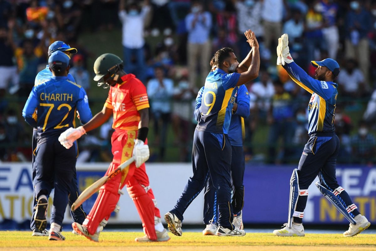 Chamika Karunaratne starred with three wickets, Sri Lanka vs Zimbabwe, 1st ODI, Pallekele, January 16, 2022