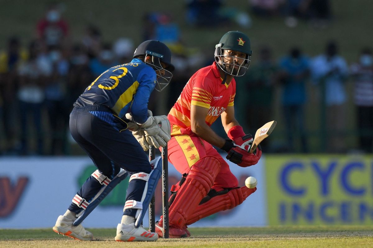 Sikandar Raza scored a 46-ball 56, Sri Lanka vs Zimbabwe, 2nd ODI, Pallekele, January 18, 2022