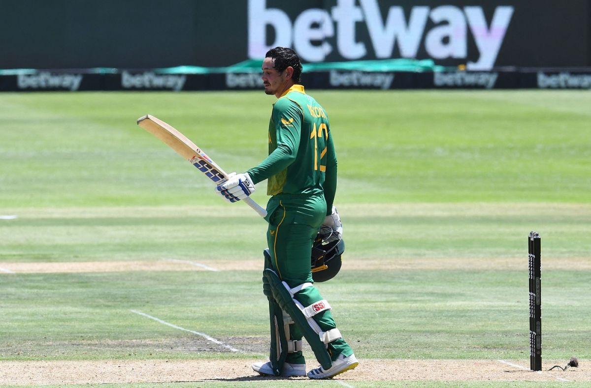 Quinton de Kock got to his 17th ODI hundred, South Africa vs India, 3rd ODI, Cape Town, January 23, 2022