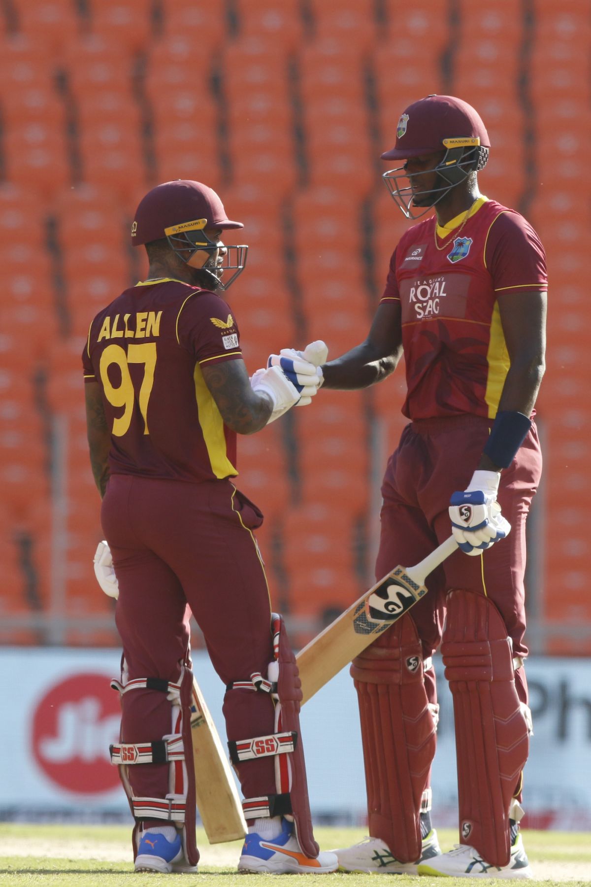 Jason Holder and Fabian Allen put up a big stand for the eighth wicket, India vs West Indies, 1st ODI, Ahmedabad, February 6, 2022