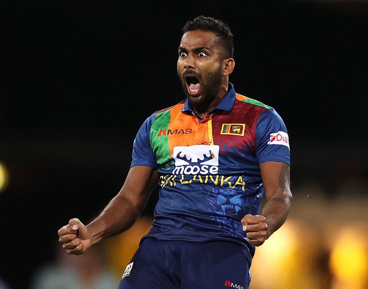 A pumped up Chamika Karunaratne, Australia vs Sri Lanka, 1st T20I, Sydney, February 11, 2022