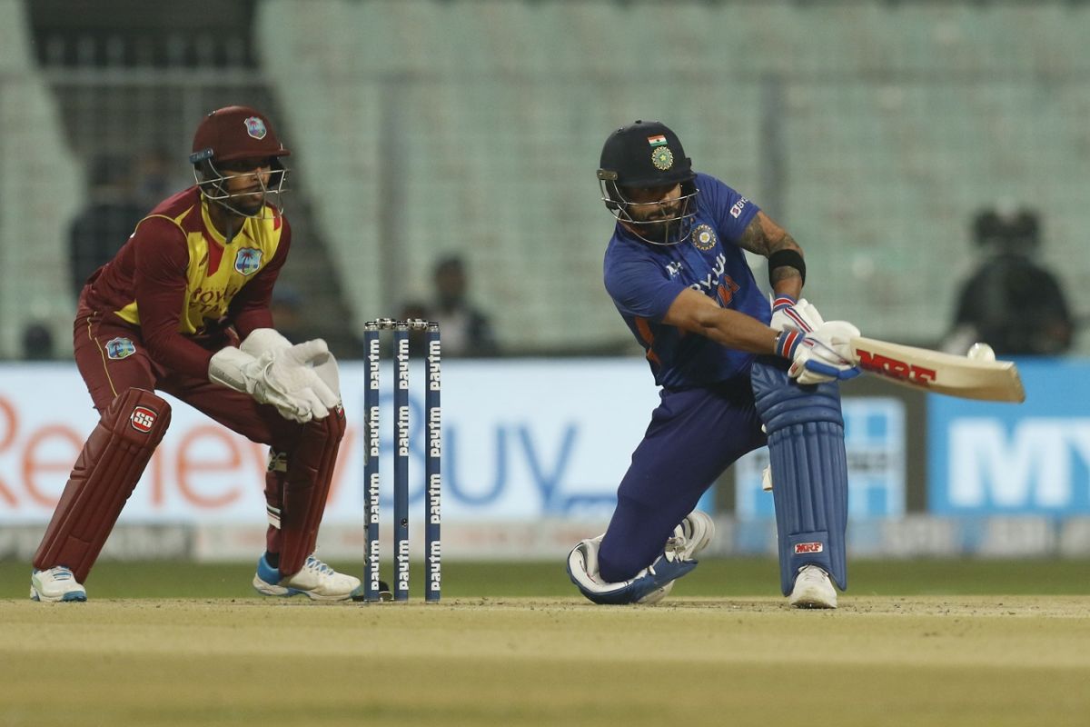 Virat Kohli made a brisk start, India vs West Indies, 2nd T20I, Kolkata, February 18, 2022