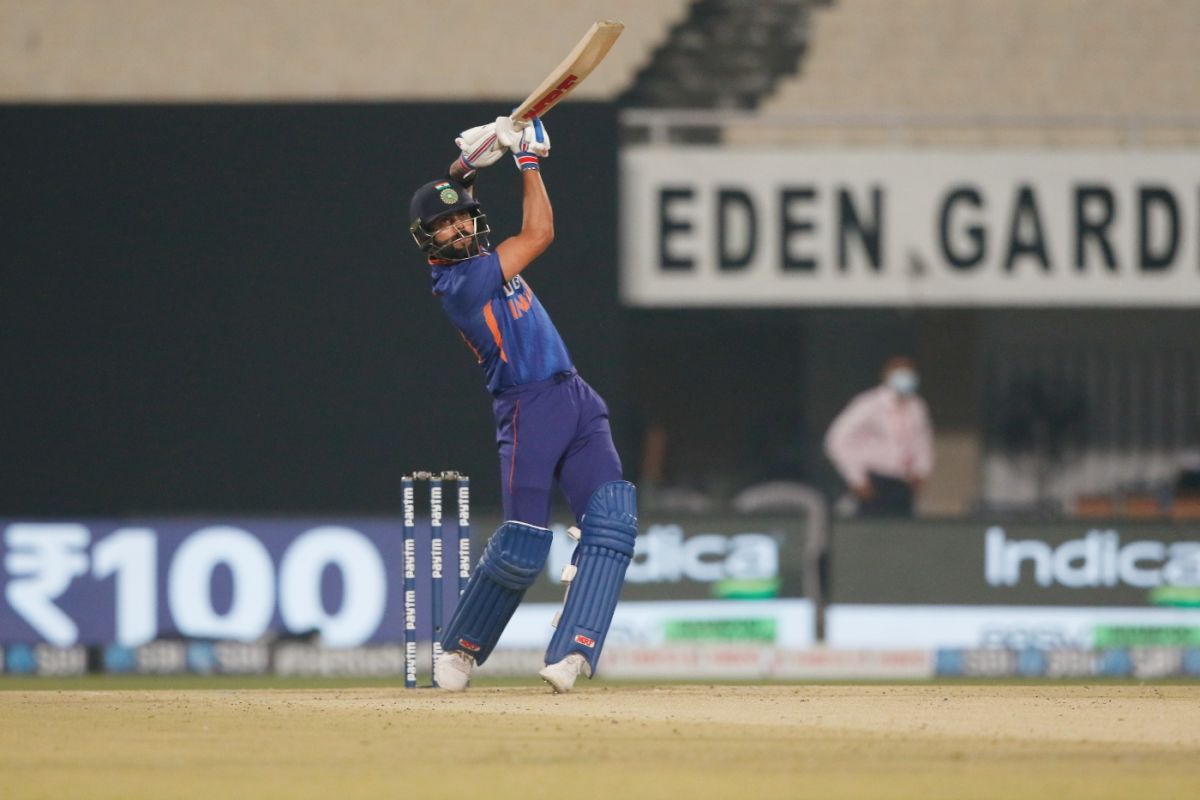 Virat Kohli goes big, India vs West Indies, 2nd T20I, Kolkata, February 18, 2022