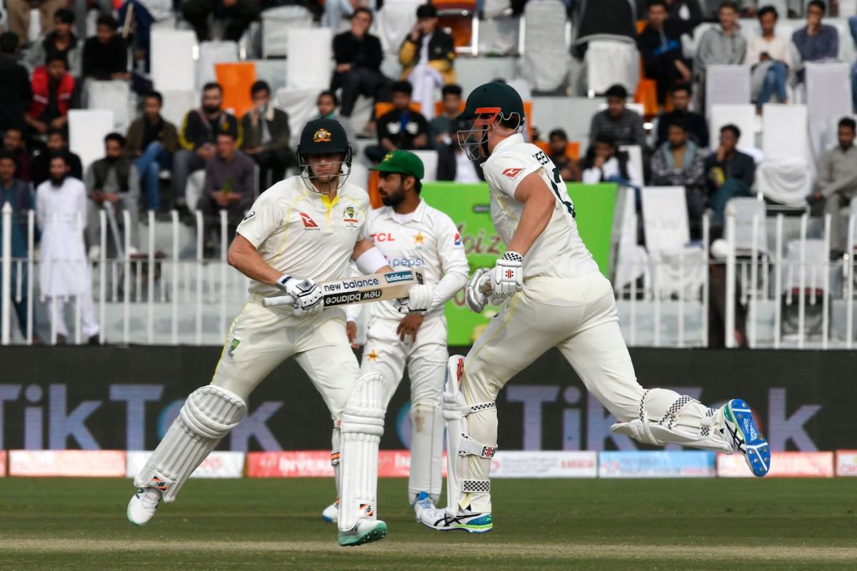 PAK vs AUS Day 4 Highlights: Steve Smith, Marnus Labuschagne miss out on tons on rain-curtailed day, Australia still trail by 27 runs - AUS 449/7 at stumps
