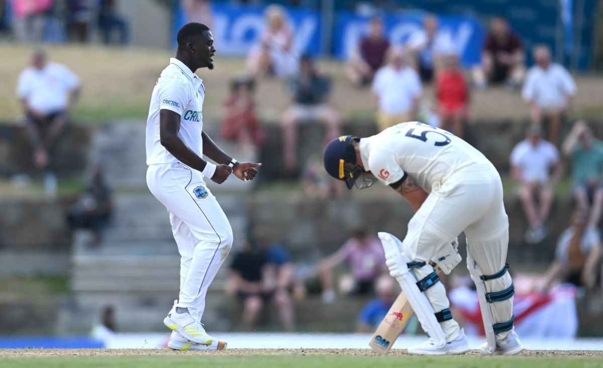 Ben Stokes was bowled by a beauty from Jayden Seales, West Indies vs England, 1st Test, Antigua, 1st day, March 8, 2022