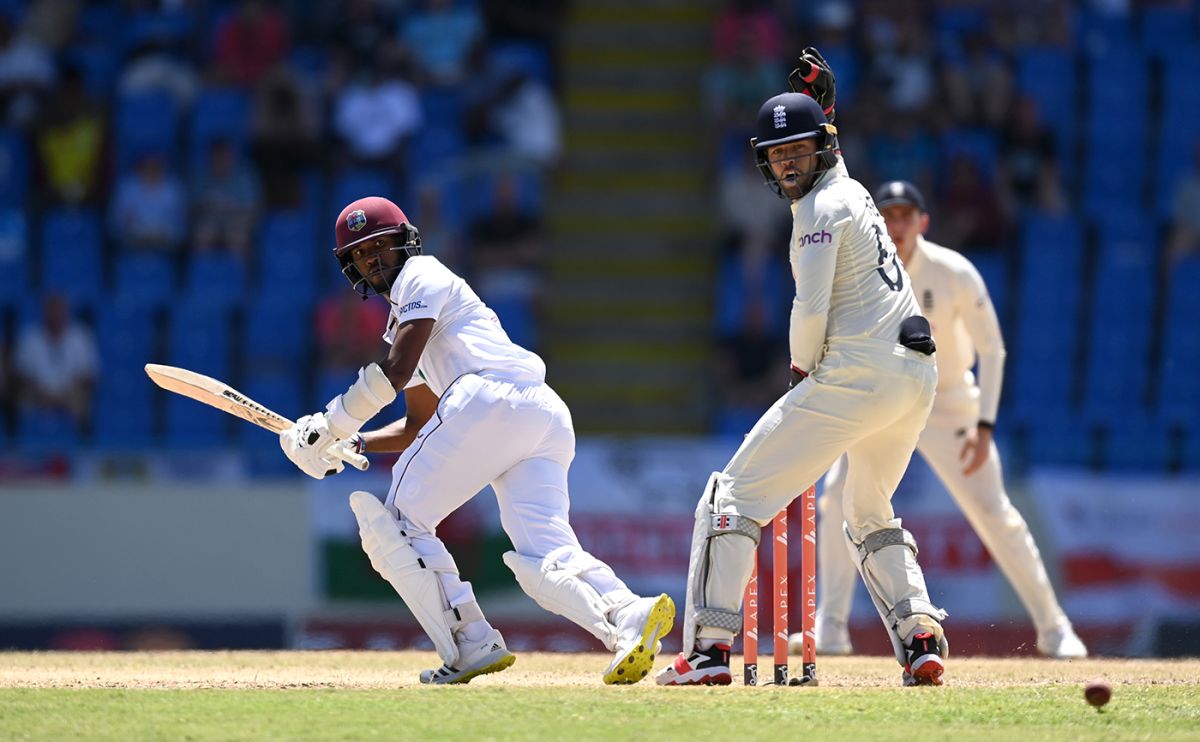 Kraigg Brathwaite quickly settled into his innings, West Indies vs England, 1st Test, Antigua, 2nd day, March 9, 2022