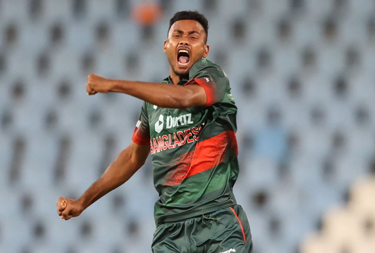 Shoriful Islam roars in delight, South Africa vs Bangladesh, 1st ODI, Centurion, March 18, 2022