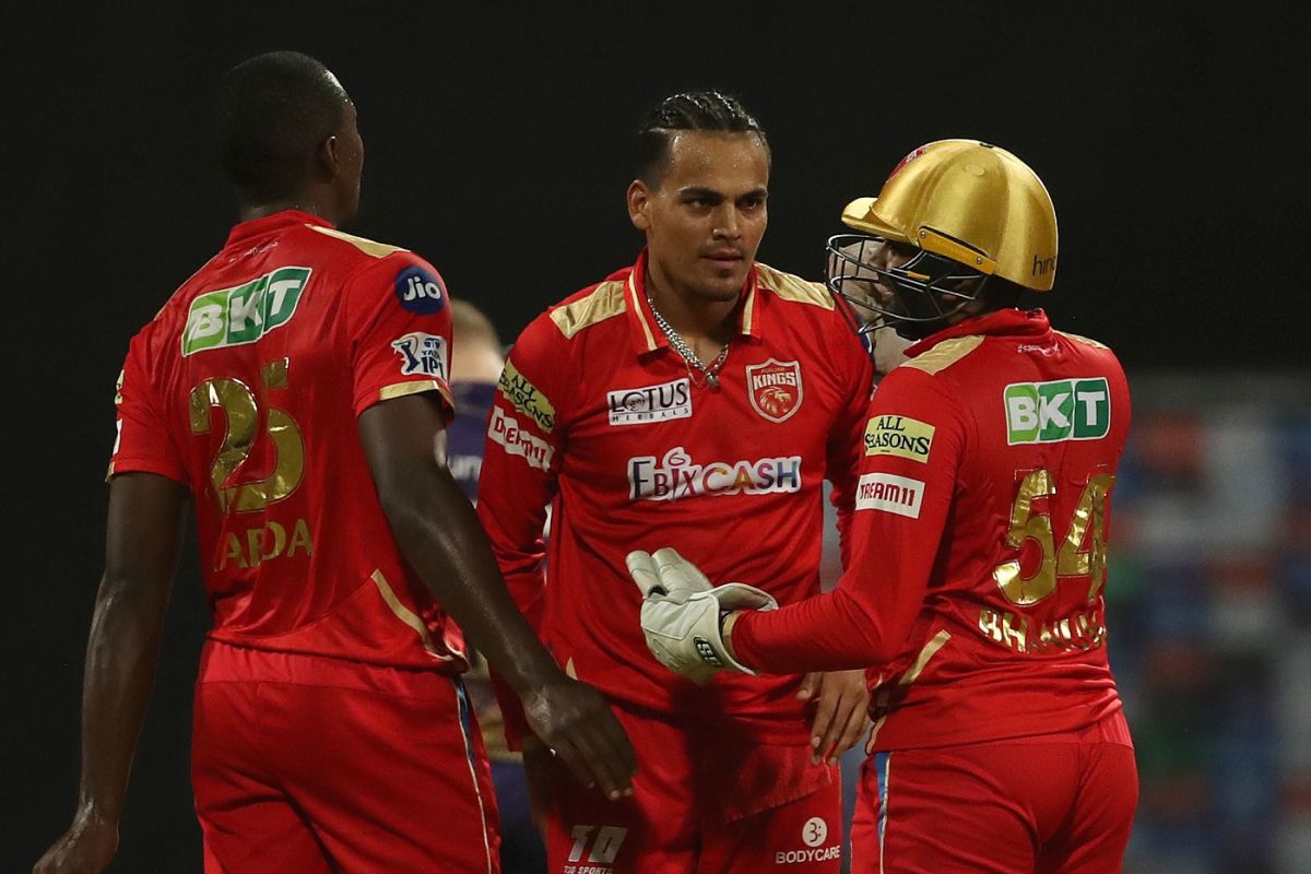 Rahul Chahar celebrates after dismissing Shreyas Iyer, Punjab Kings vs Kolkata Knight Riders, IPL 2022, Wankhede Stadium, Mumbai, April 1, 2022