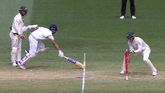 Aus Vs Ind 2020 21 2nd Test 3rd Day Watch Marnus Labuschagne Run Out Ends Ajinkya Rahane S Stay