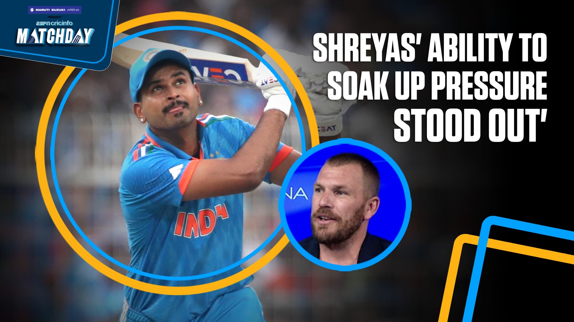 ICC Cricket World Cup 2023 - Aaron Finch - Shreyas Iyer soaked up ...