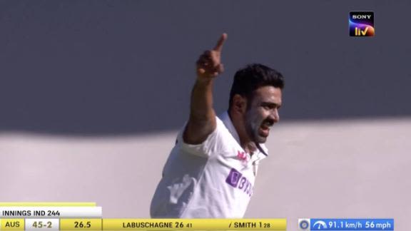 Ashwin Gets The Big Wicket Of Smith Aus Vs Ind 1st Test Day 2 Do join us tomorrow, bye for now. espn cricinfo