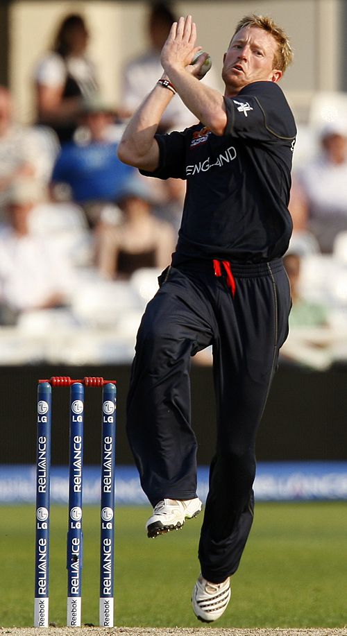 Paul Collingwood runs in hard
