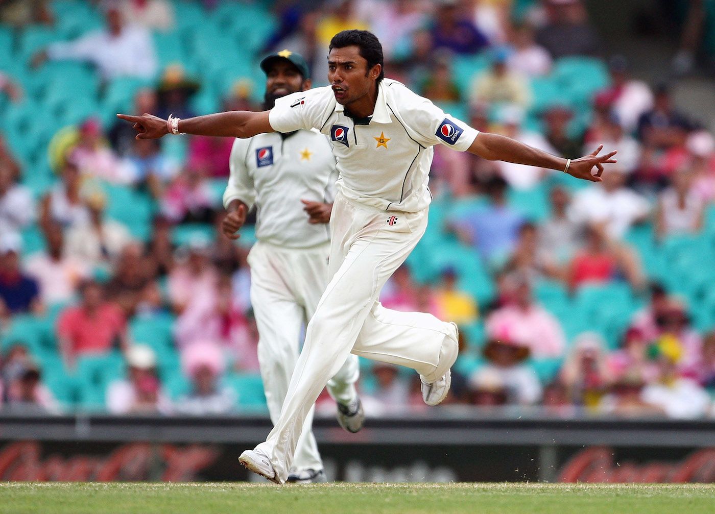 Danish Kaneria Celebrates One Of His Four Wickets | ESPNcricinfo.com