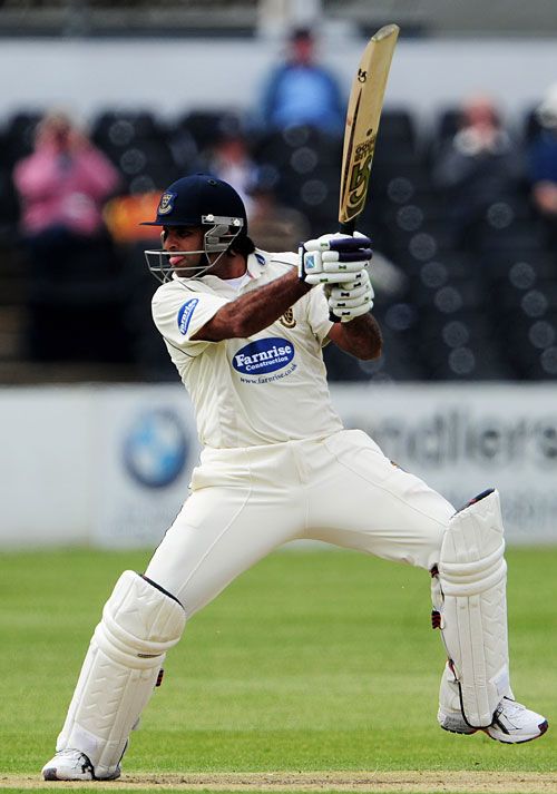 Rana Naved followed his four first-innings wickets with a rapid century ...