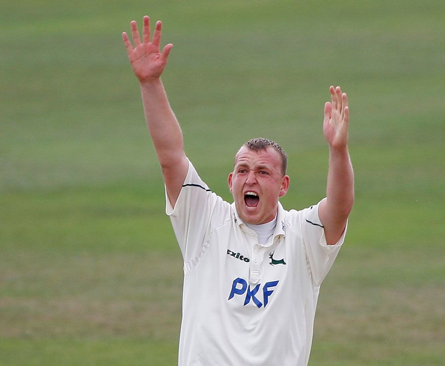 Luke Fletcher removed Somerset's openers before the rain arrived
